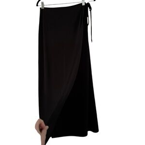 Sunbelt Women's Wrap Maxi Skirt in Black Size Medium